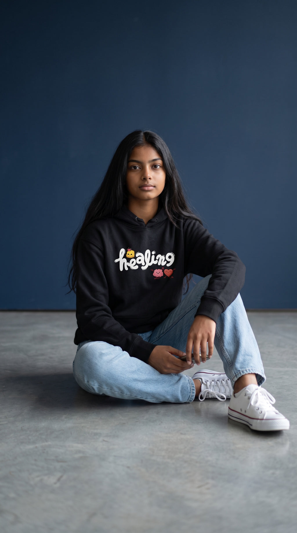 HEALING BLACK HOODIE